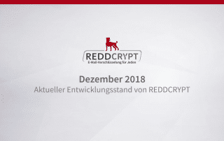 Dezember 2018 - Aktueller Entwicklungsstand von REDDCRYPT