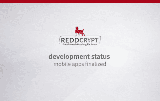REDDCRYPT development status: smartphone apps ready
