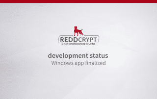 REDDCRYPT development status: the Windows app is ready